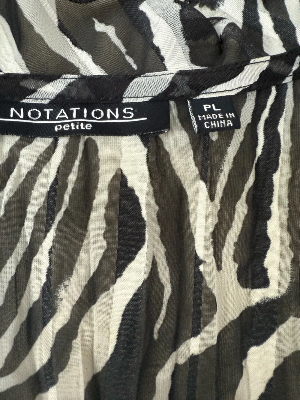 Y2K vintage Sheer Zebra Print Tie-Front Cardigan - Black & White